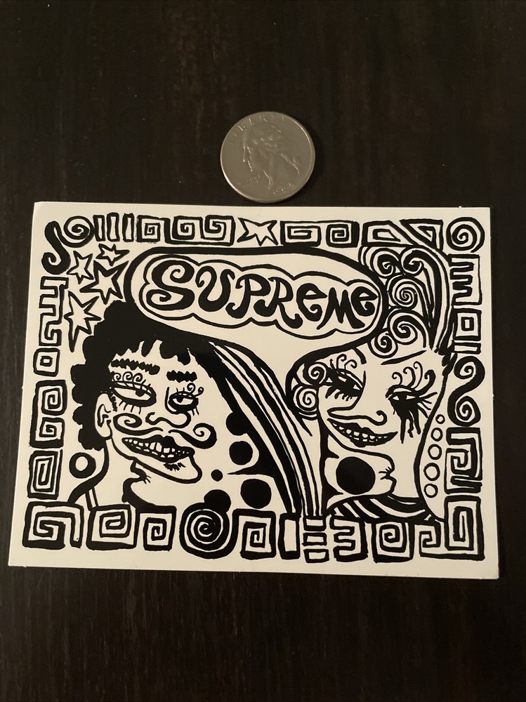 New Supreme New York Faces Taboo! Authentic Sticker FW2018 Decal