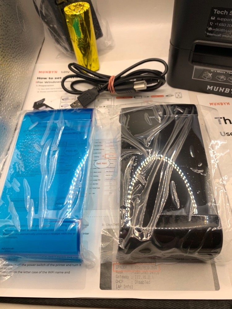 Munbyn Thermal Label Receipt Printer 80mm POS Shipping Printer Bluetooth