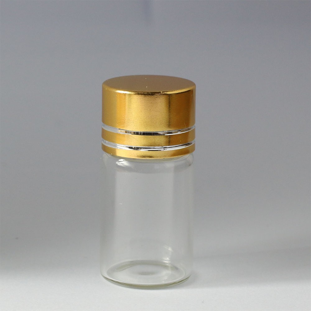 Lots Tiny Small Empty Clear 5ml-14ml Bottles Glass Vials With Screw Cap