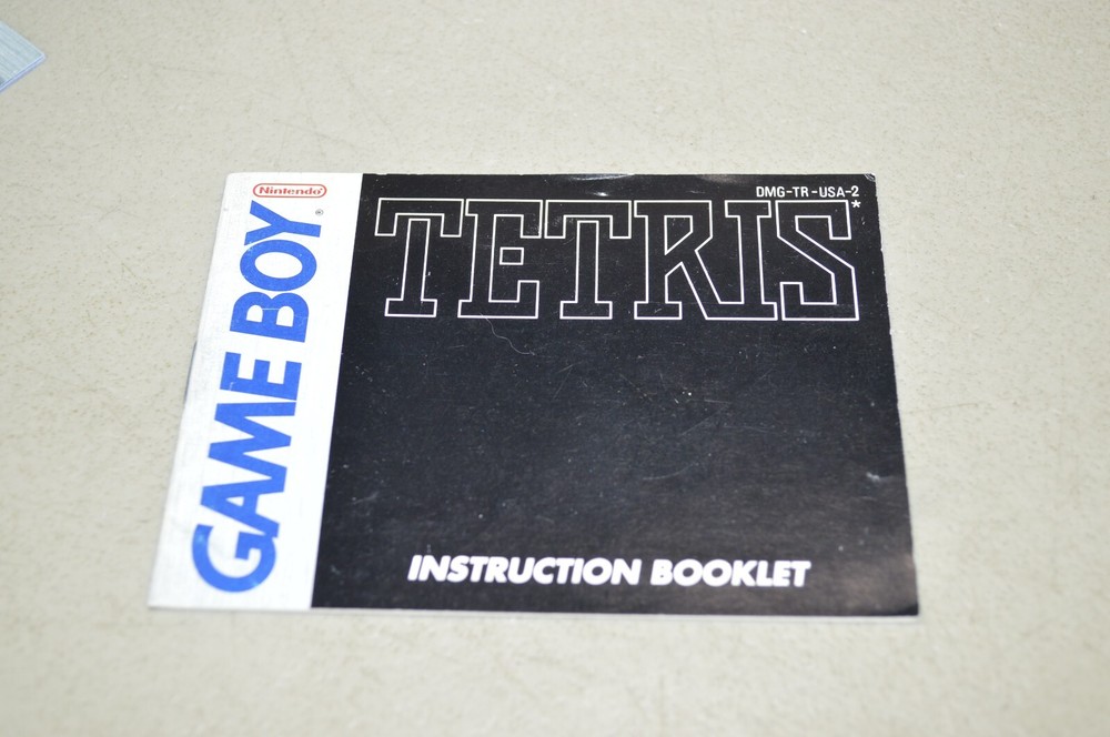 Nintendo Game Boy Instructions for Tetris