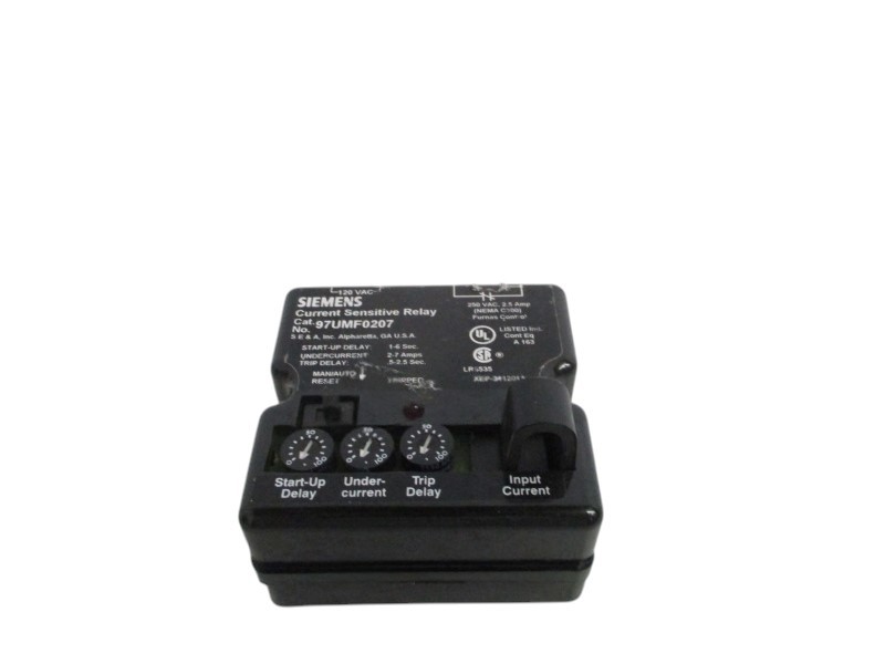 SIEMENS 97UMF0207 CURRENT SENSITIVE RELAY(AS PICTURED)NSNP
