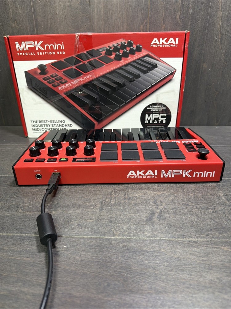 Akai MPK Professional Mini Electronic Keyboard - Red Special Edition