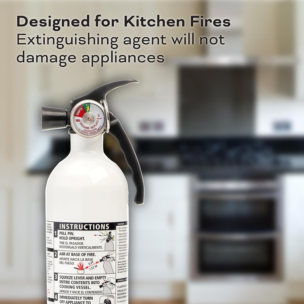 Kitchen Fire Extinguishers for Home & Office Use, 2 Pack: One 1-A:10-B:C and ...