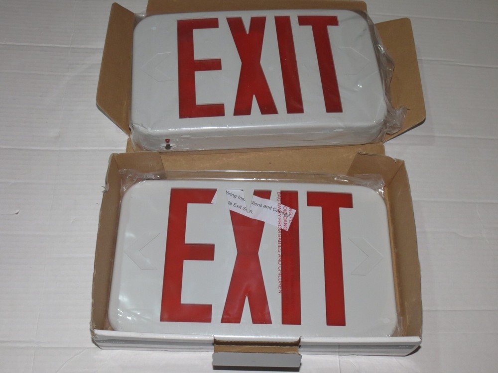 Cooper Lighting APX7R Exit Sign, 3.0 W, Red, 1 Or 2 Faces