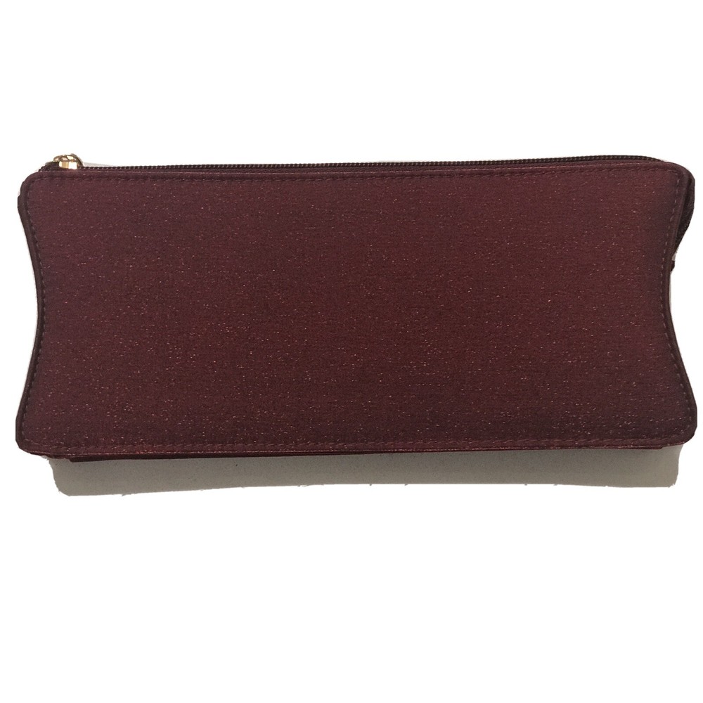 Red Metallic Sheen Estee Lauder Clutch
