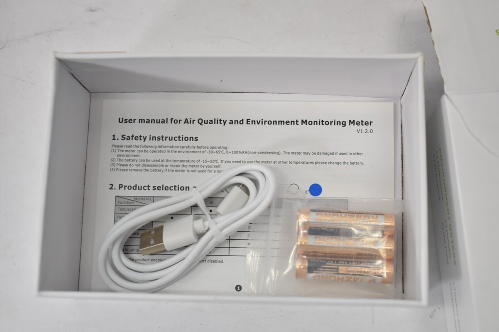 Elicrom Air Quality & Environment Detector Meter ELC-70L White Lighting