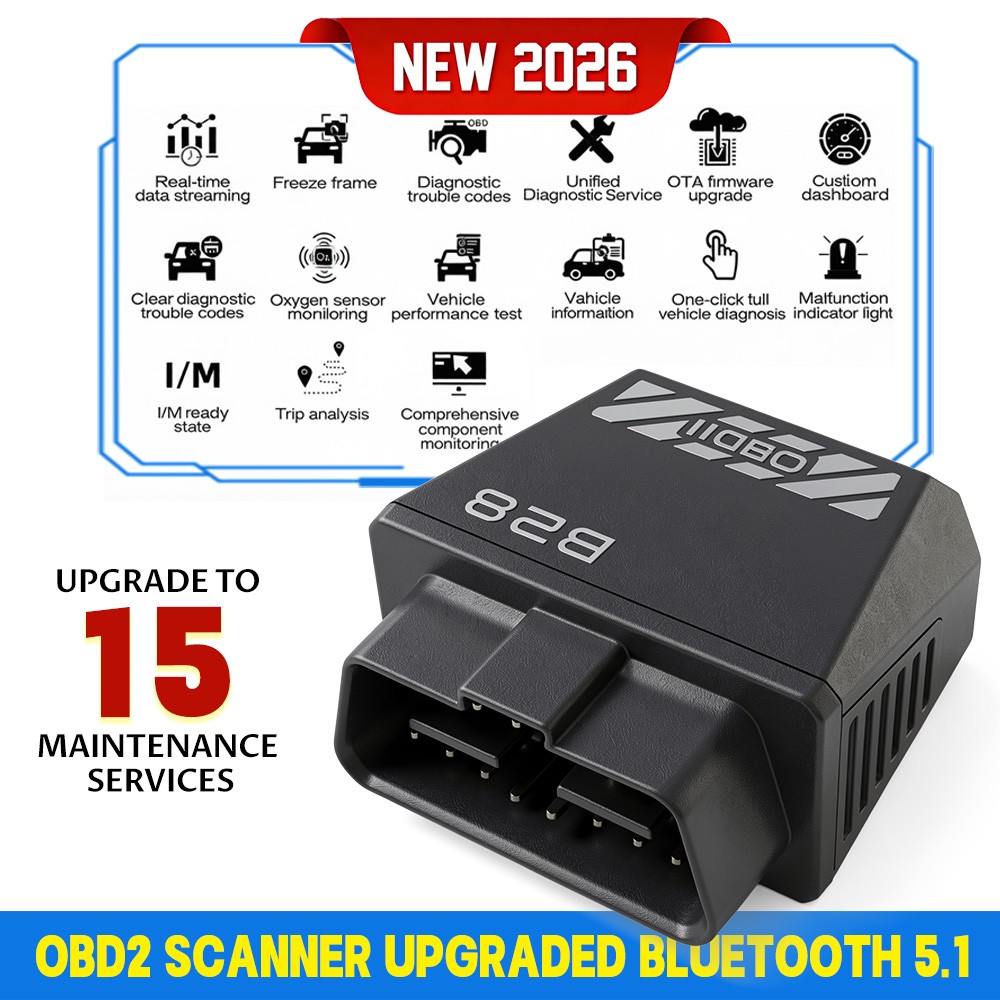 B28 Pro Bluetooth OBD2 OBDII Adapter Car Bluetooth Scanner Code Reader