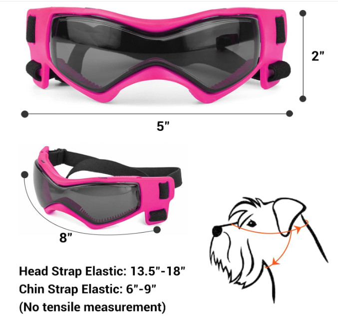 PLeso Dog Goggles Medium Breed, Dog Sunglasses, Size Medium