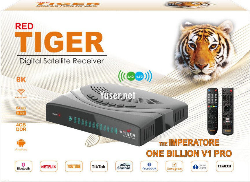 Tiger One Billion V1 PRO Android Satellite Receiver