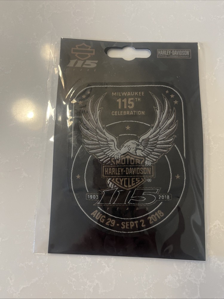 Milwaukee Wisconsin, 115th Anniversary Harley-Davidson Patch from 2018