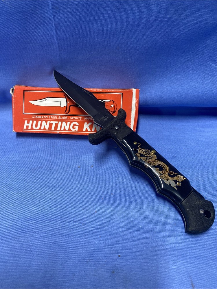 vintage folding hunting knife