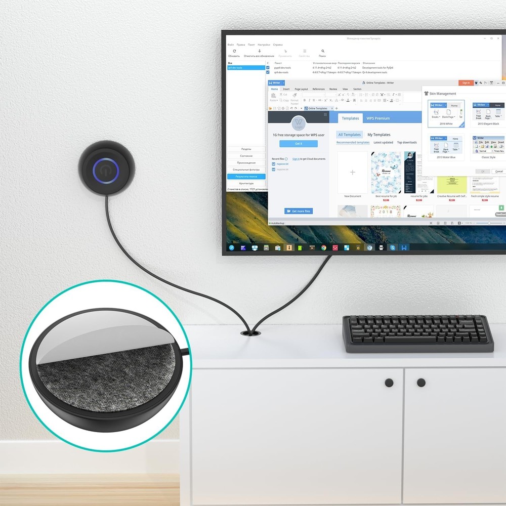 PC Power Button, Desktop Button External Switch ON Off Black