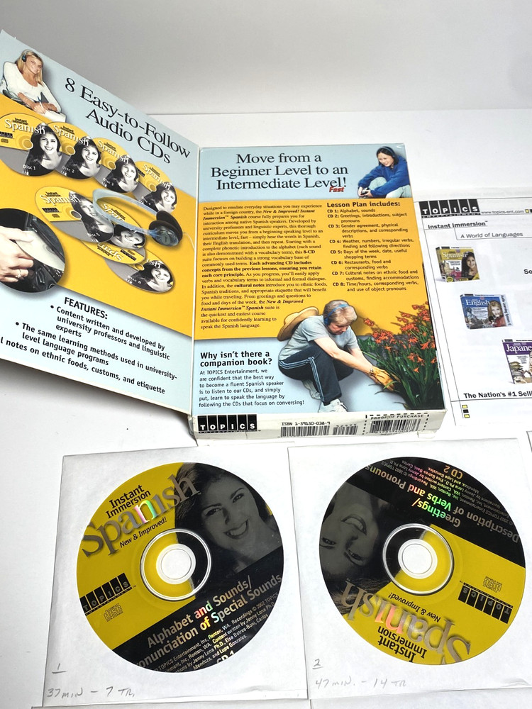 Instant Immersion Spanish Audio Learning System 8 CD Audio Set