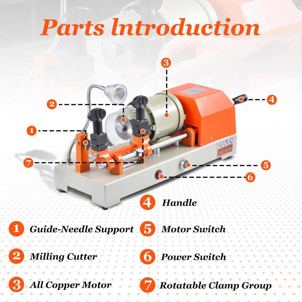 Key Machine Duplicating Key Cutting Machine Copy Key Cutting Machine Brand New