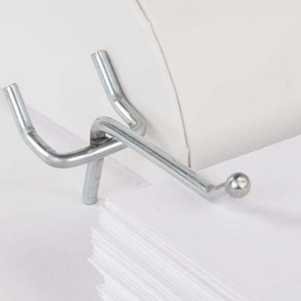 SSWBasics 2 inch Chrome Peg Hooks 1/4 inch Pegboard - Durable Pegs