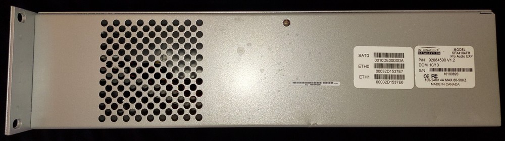 International Datacasting SuperFlex Pro Audio EXP DVB-S/DVB-S2 SFX4104FR PRSS