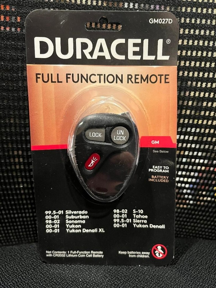 Duracell GM027D Full Function Remote