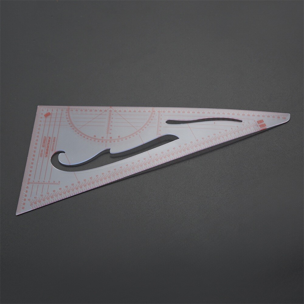 1pc Sewing Ruler Triangle Comma Shaped French Curve Plastic Tailor Drawing Tool