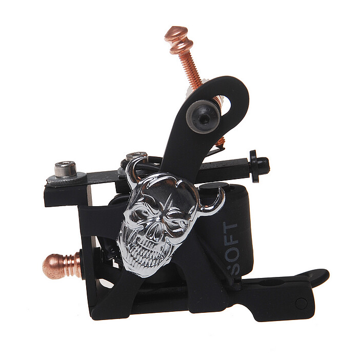 Coil Tattoo Machine Cast Iron Frame for Beginner 10 Wrap Liner 404-G