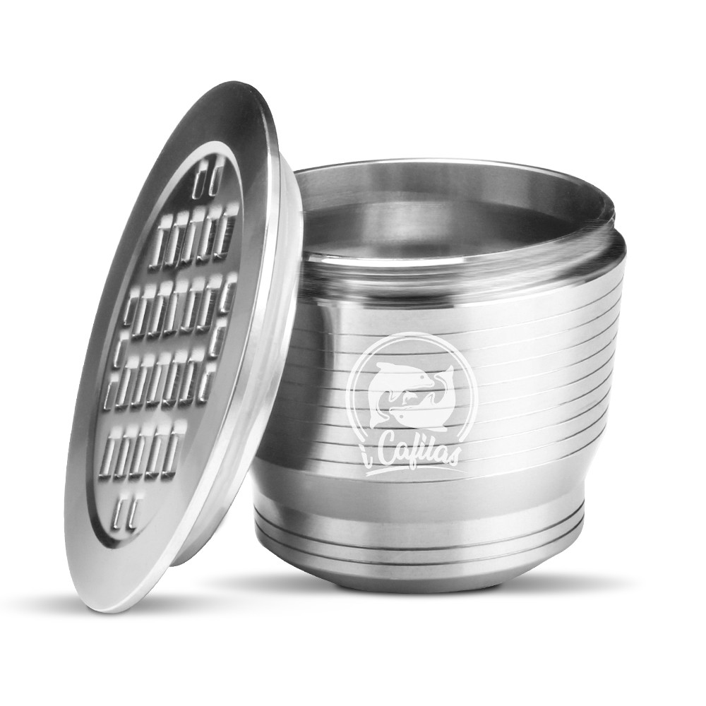 i Cafilas Stainless Steel Reusable NESPRESSO Capsules Pod Filter Updated Version