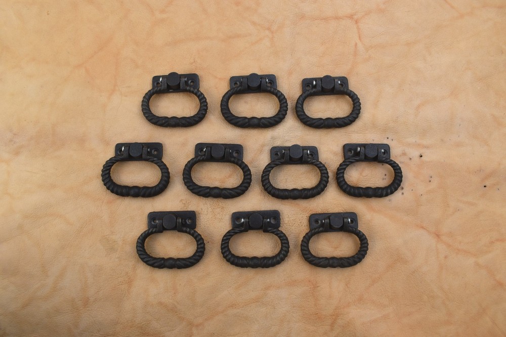 Cast iron door Knob gate handle vintage Style pull drop handle Hardware 10 pcs