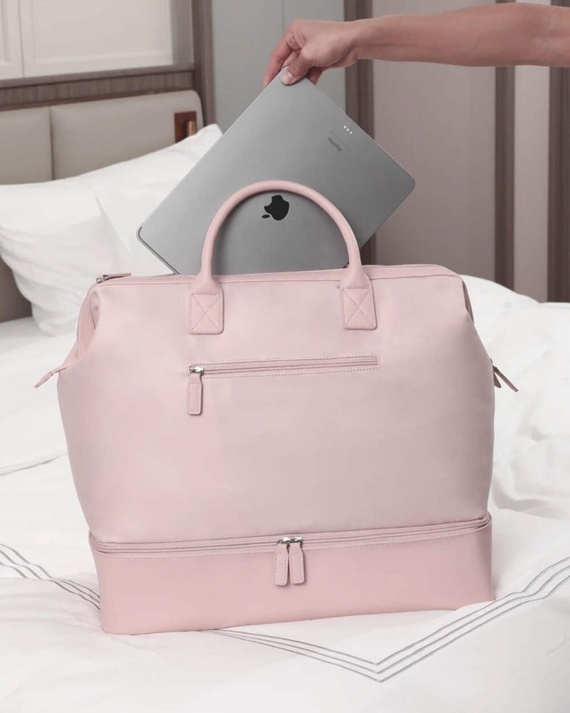 NOBL Travel Drop Bottom Weekender Bag - Blush