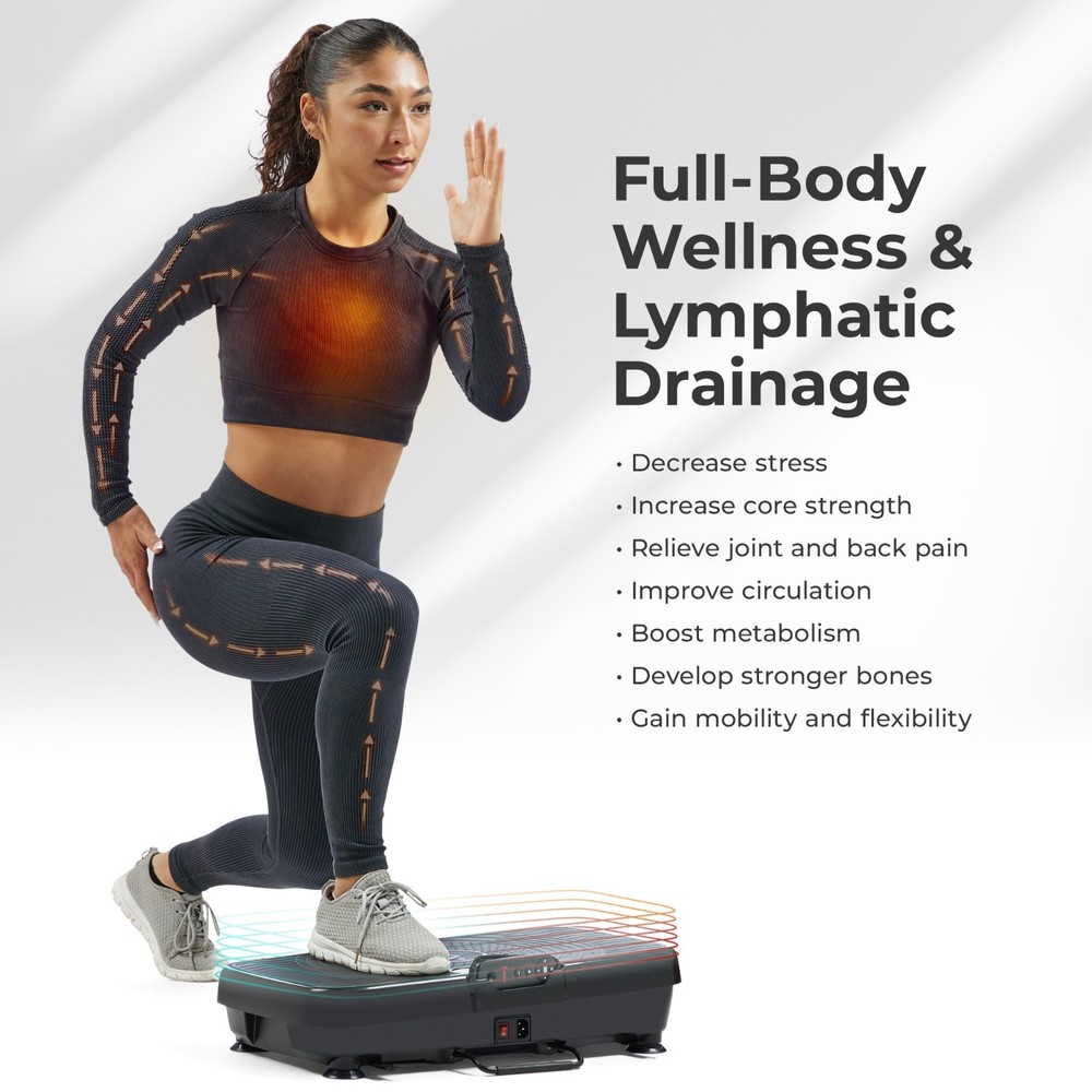 Portable Vibration Platform Exercise Machine Fit Board Multipurpose Workouts