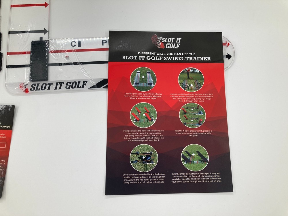 Slot It Golf Swing Trainer Training Adjustment Placement Teaching Aid Complete