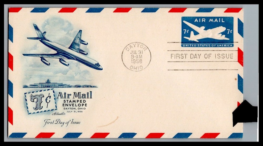 US FDC # UC26 7c Skymaster  Artmaster  1958, 9p1178