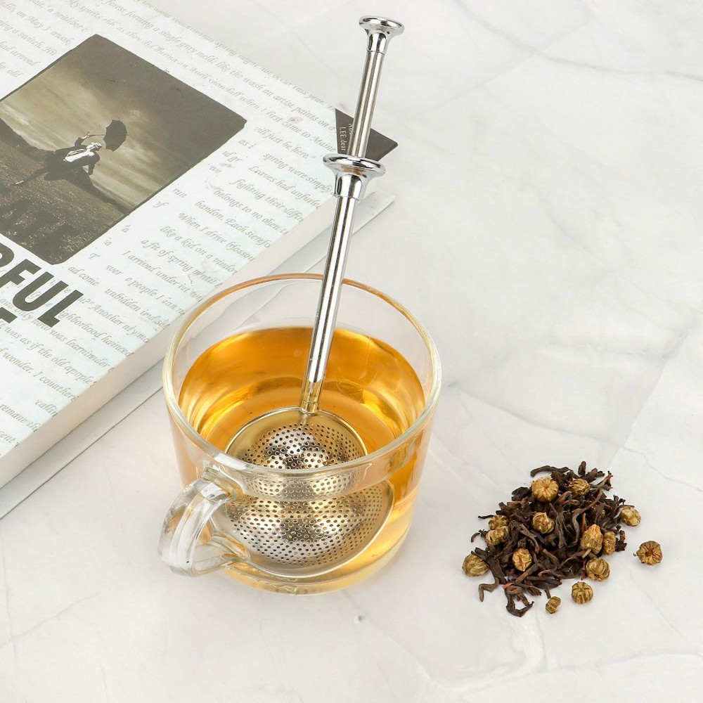 1/2Pcs Tea Infuser Ball Mesh Leaf Strainer Filter Herb Steeper Stainless Secure