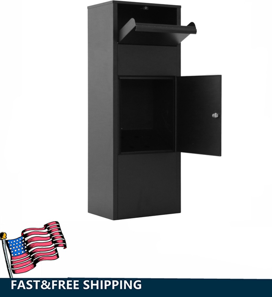Parcel Delivery Drop Box for Porch Lockable Secure Storage Compartment Mailboxes