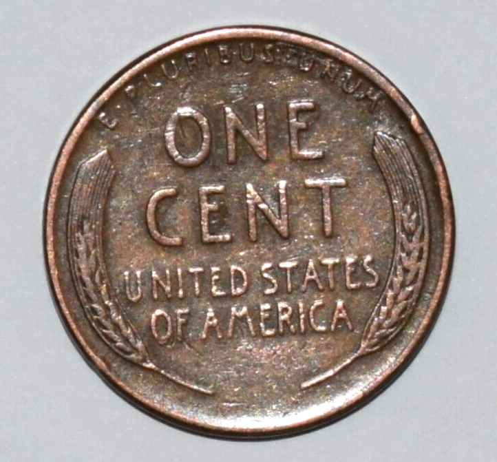 1957 D Penny Multi Error Filled 5 Weak D + Double Die Missing Letter Missing L