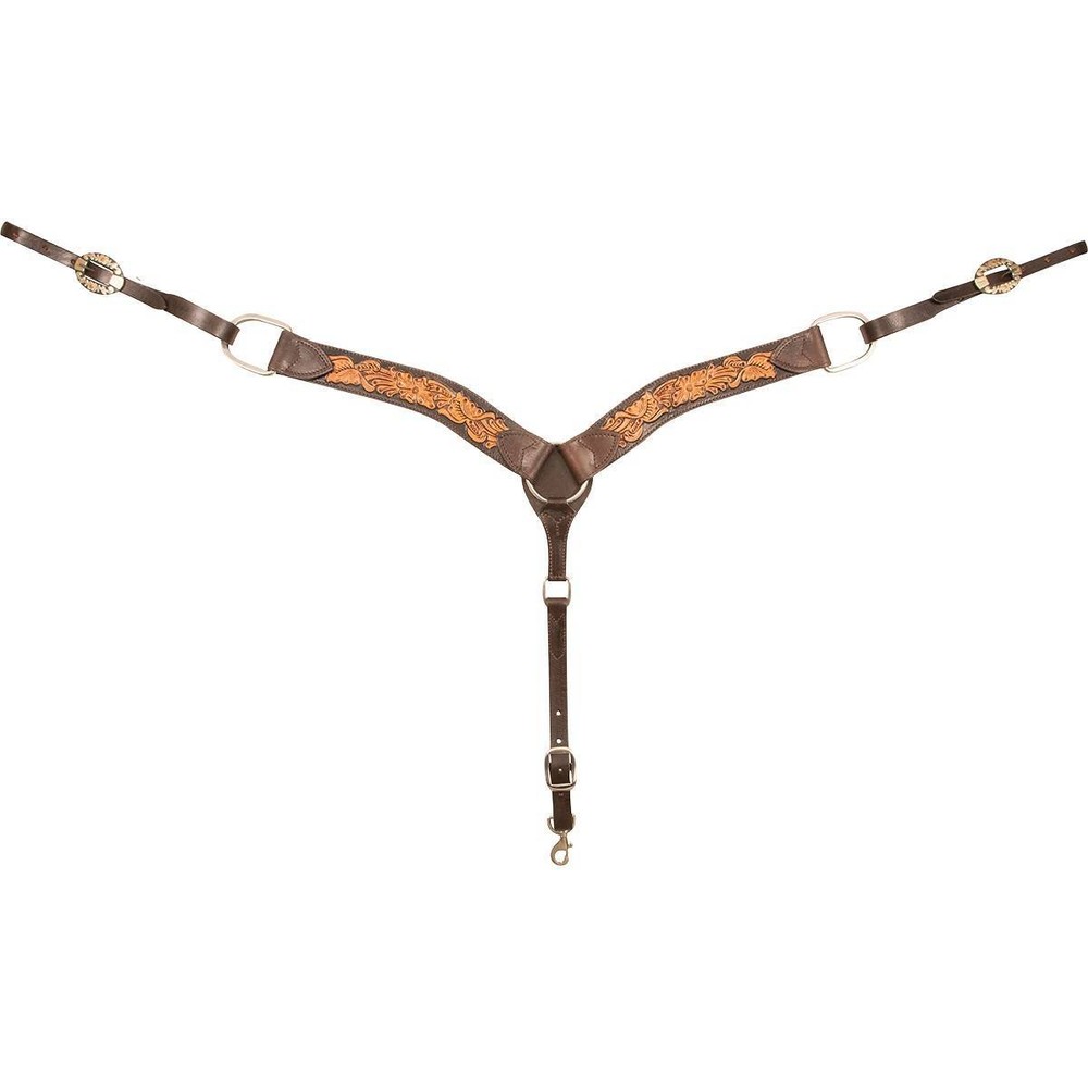 Cashel Two Tone Breastcollar 2'' Chestnut/Chocolate