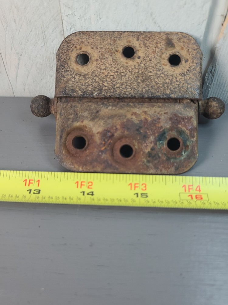 Antique Vintage Spring Loaded Door Hinge Primitive Rustic Farm