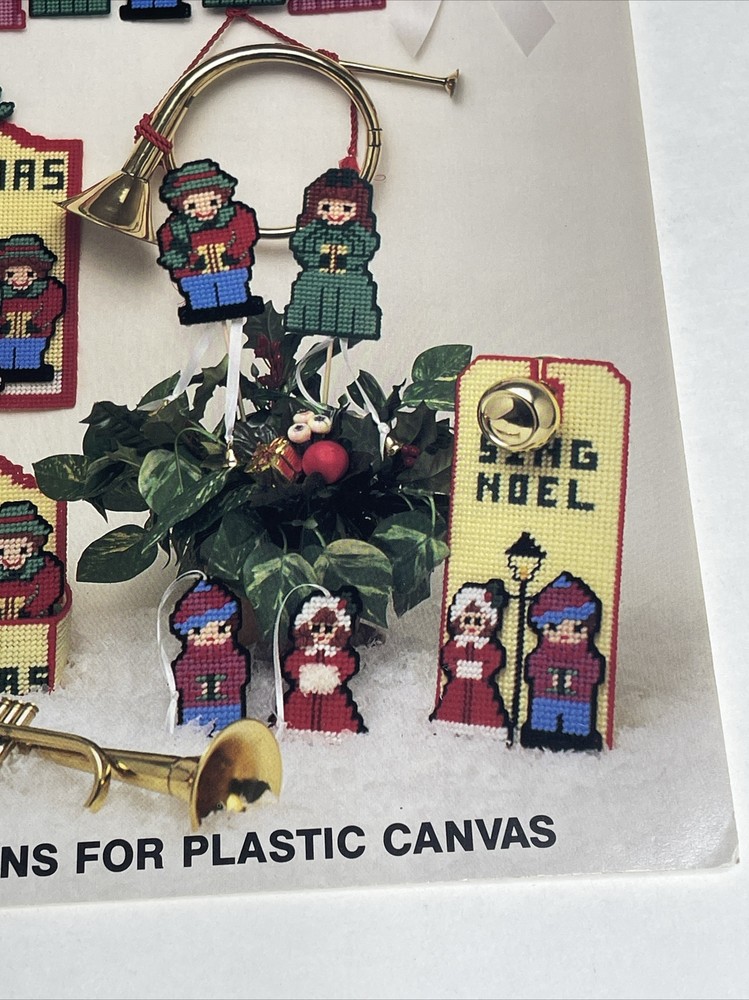 Needlecraft Christmas Carolers Leaflet 138 Plastic Canvas Pattern