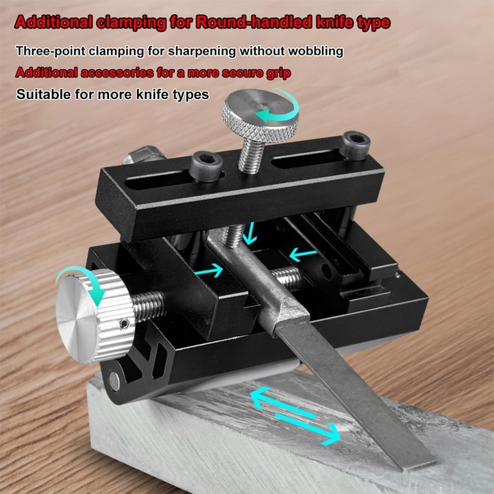 Versatile Chisel Sharpening Jig - Adjustable Honing Guide Fits 0-2.55 in Blades