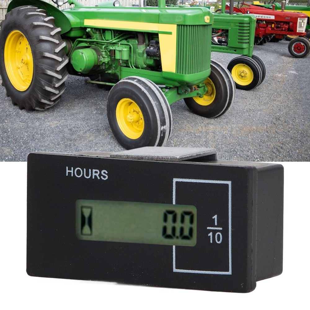 Universal Excavator Hour Meter LCD Timer For Industrial Use For