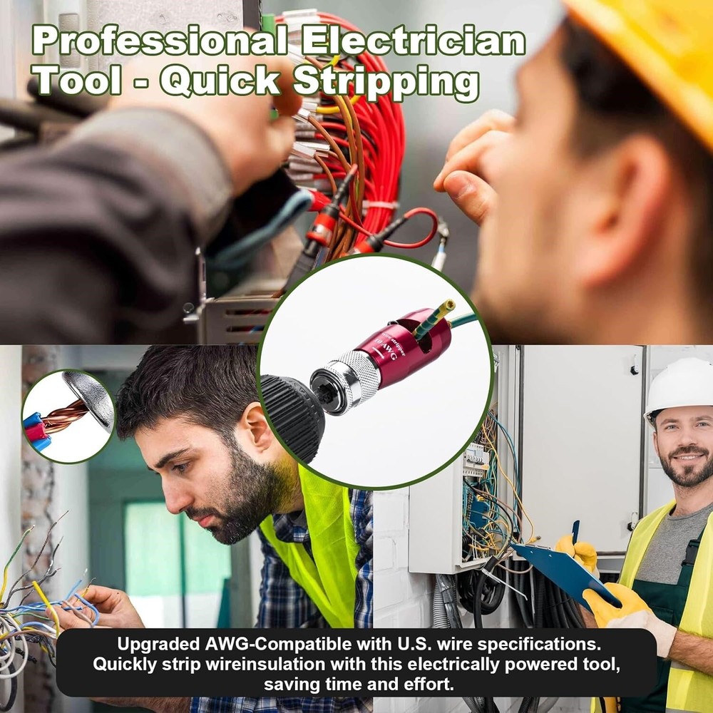 Wire Stripper -Drill Wire Stripping and Twisting Tool Upgrade Electrical Durable