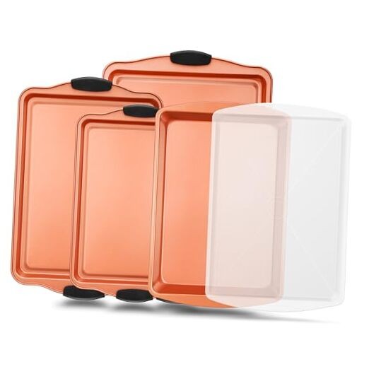 5-Piece Bakeware Set – Premium Non-Stick, Stackable Kitchen Baking 5-Piece Set