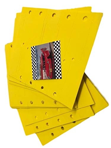 50 PCS Yellow Self Locking Key Tags Plastic Identification Loop Label Marker