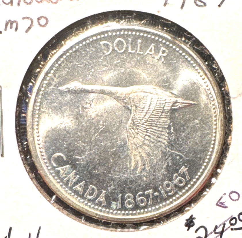 Canada 1967 dollar KM 70 Choice BU