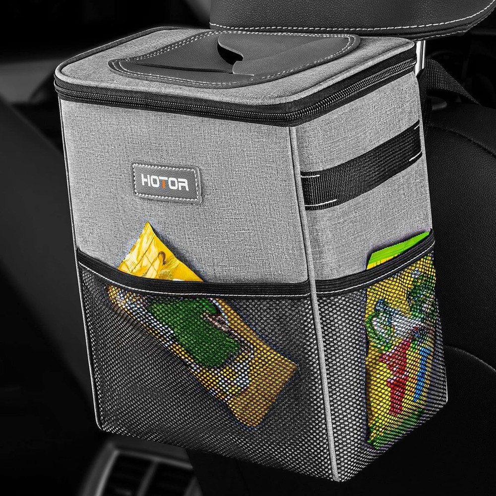 Car Trash Can - Multifunctional Car Accessory for Interior Stuff with Compact...