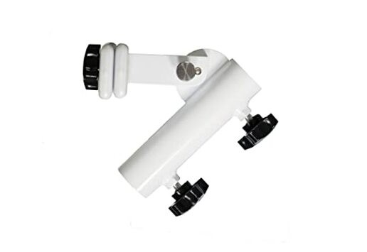 | Flagpole Accessory Holder | Attaches Directly to Patio or Deck Railing White