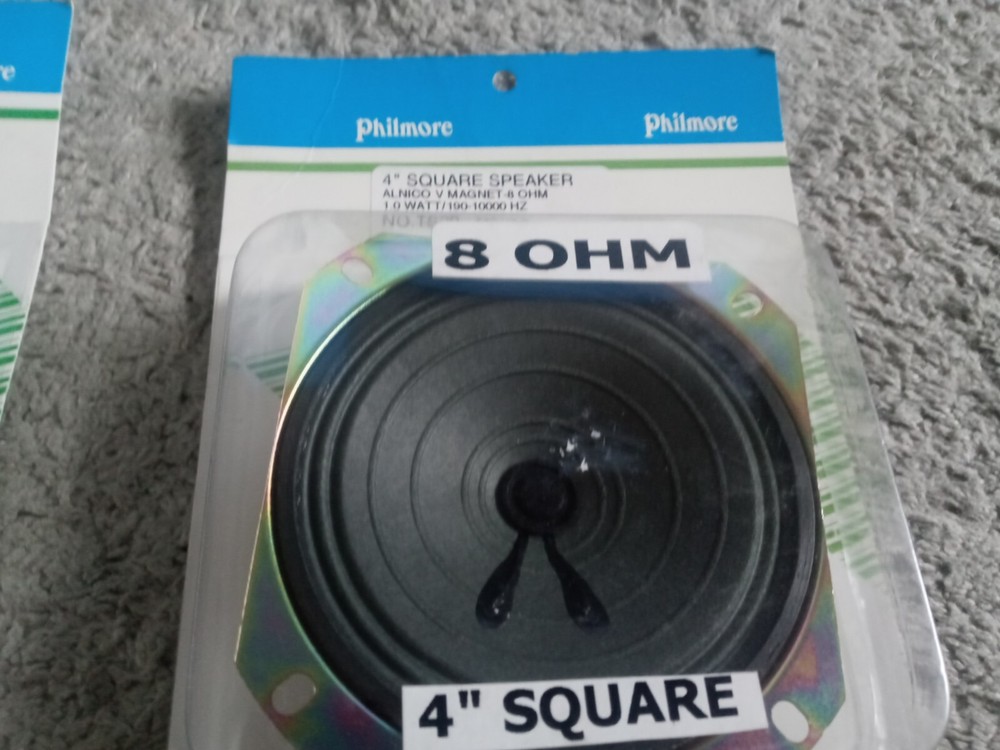 Philmore Square & Round Speaker 6 Lot New