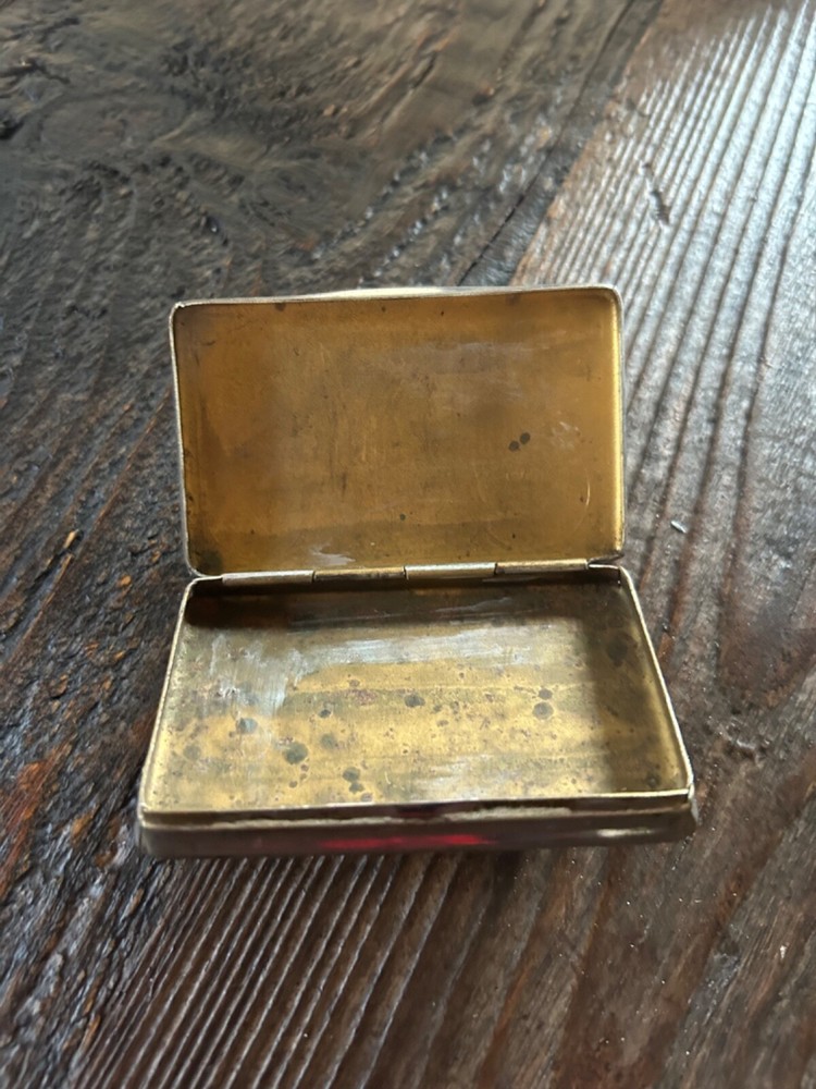 vintage silver pill holder - old little box