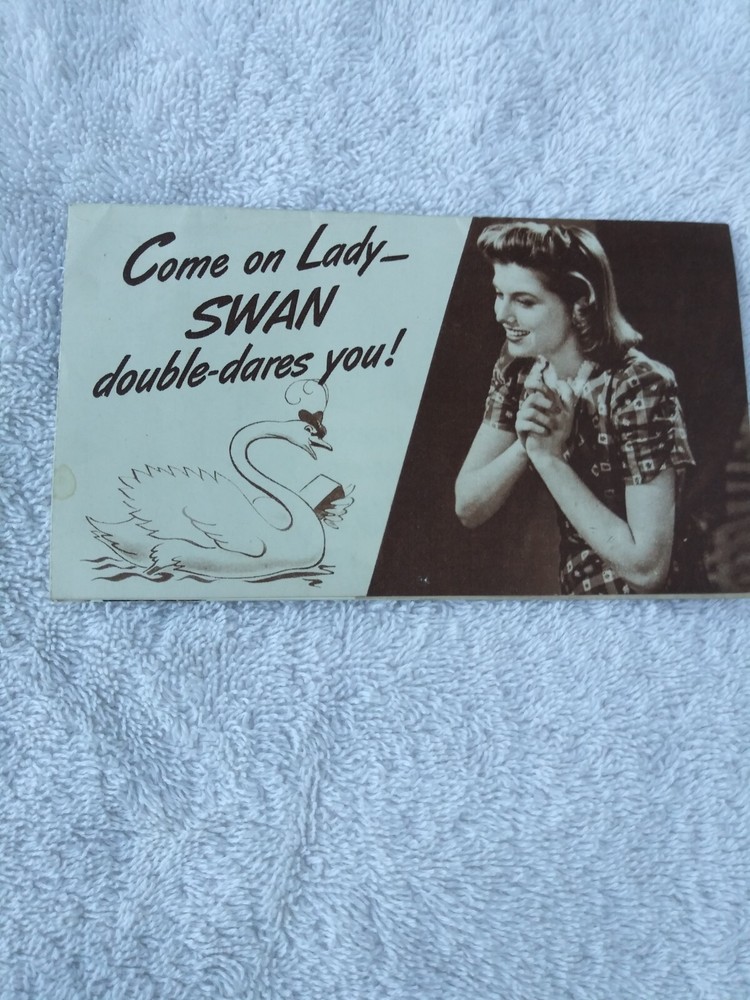 Swan Soap Advertising Original Vintage