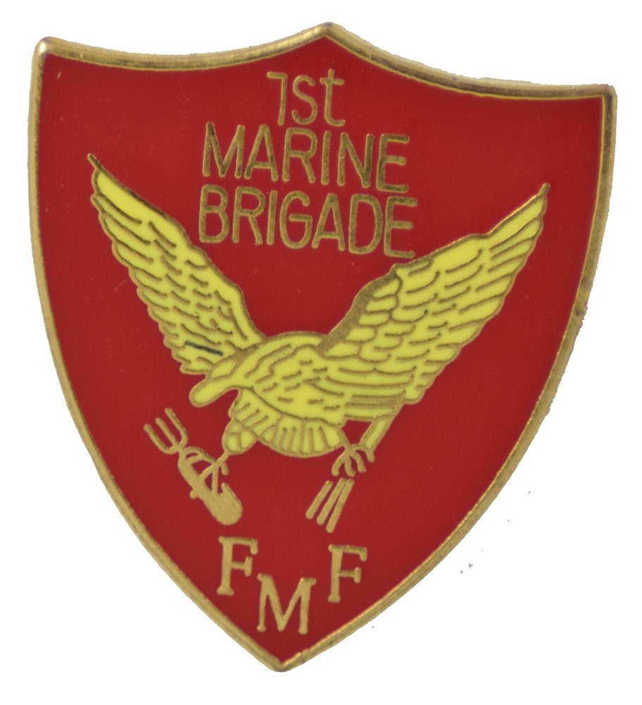 1ST MARINE BRIGADE FMF HAT PIN