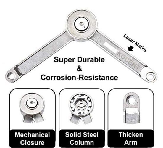 Lid Support Hinge, Heavy Duty Lid Stay Hinges Folding Lid Support KC02-2PC