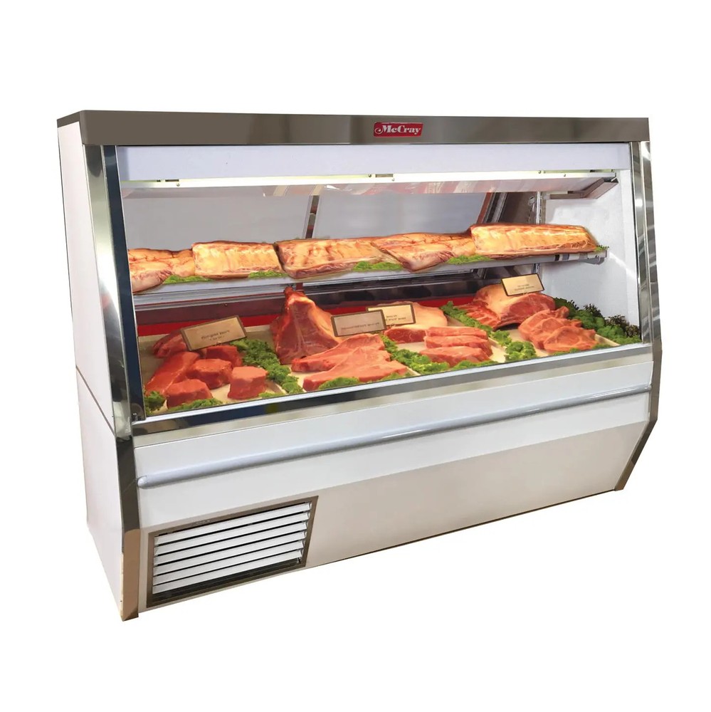 Howard McCray 6' Narrow Depth Double Duty Red Meat Display Case - White