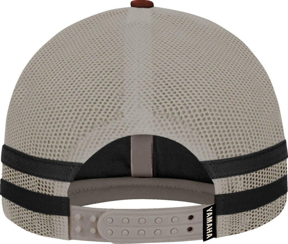 Licensed Yamaha Racing Snapback Hat Rust/Tan